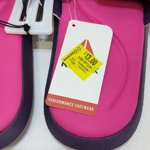 Reebok Slide Sandals Adjustable Strap Memory Foam Women US 10 UK 7.5 EUR 41 NWT - Picture 7 of 7